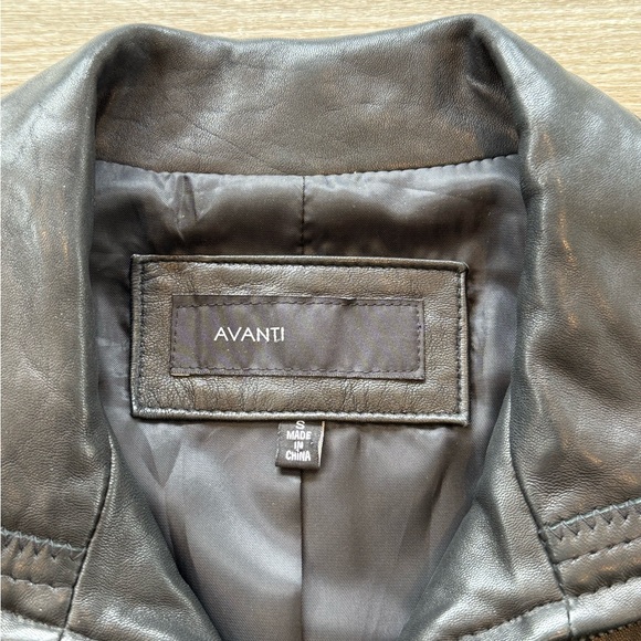 Black Genuine Leather Vintage Jacket - Picture 2 of 16